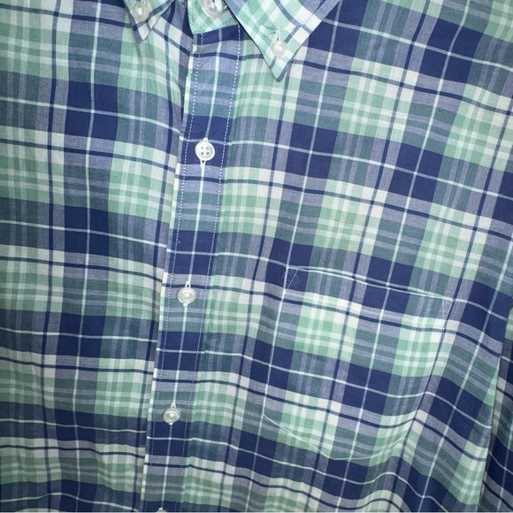 J Crew green and blue plaid slim fit button down - xl - Picture 2 of 6